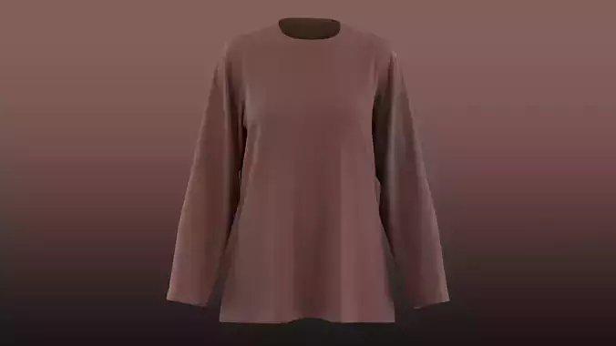 Solid Simple oversized Tee Long T-Shirt Women