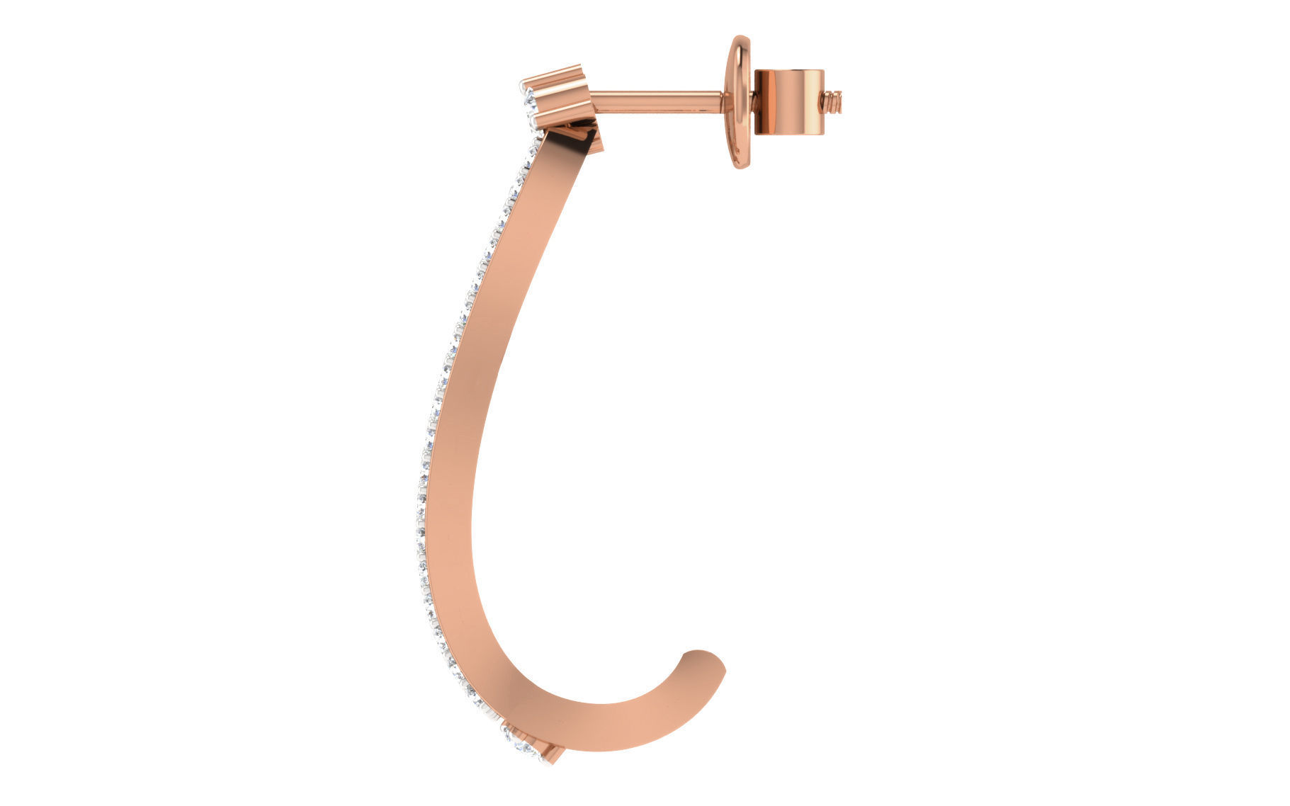 Women earrings 3dm stl render detail 3D print model_2