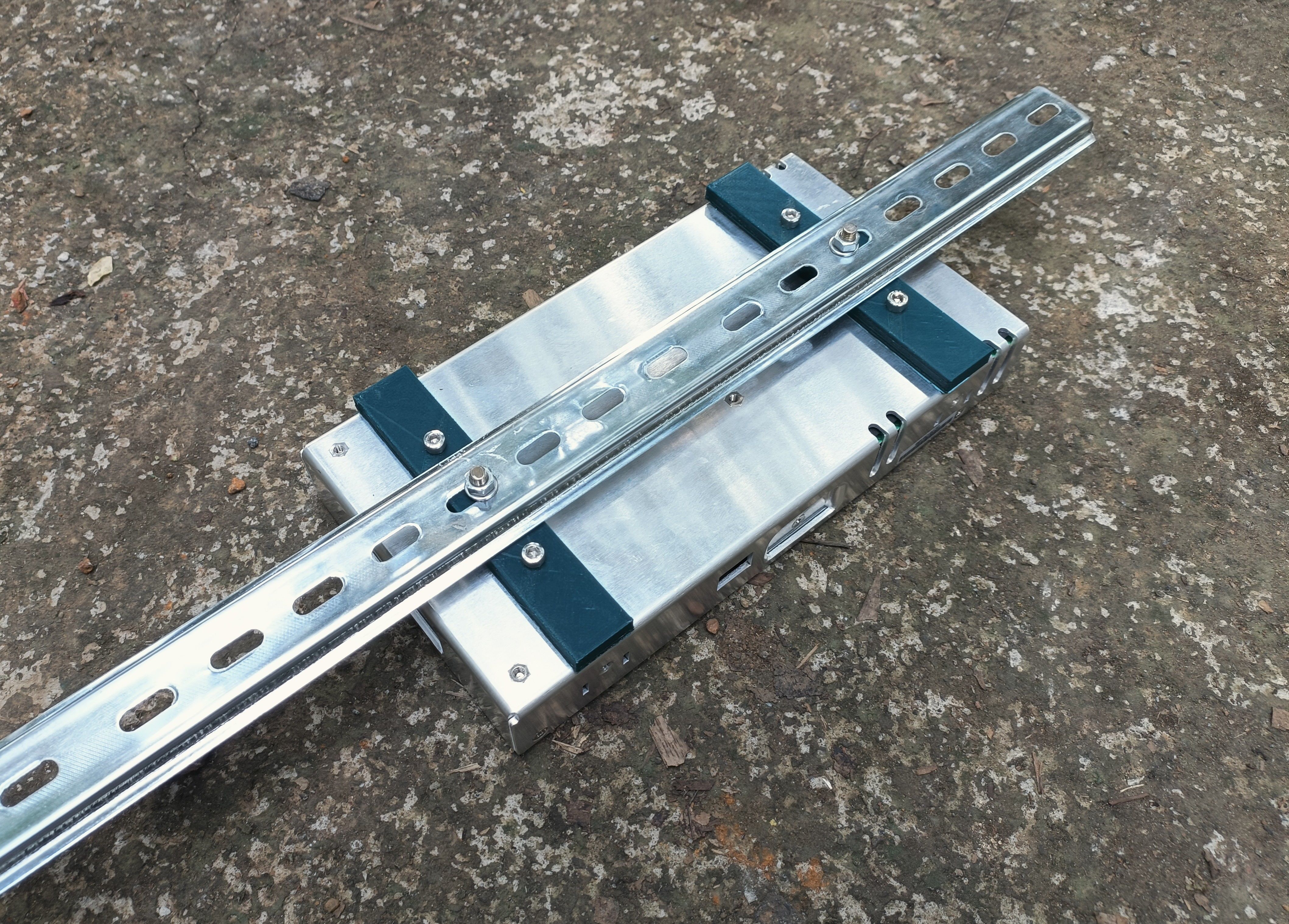 LRS 350 Din Rail Mount 3D print model_2