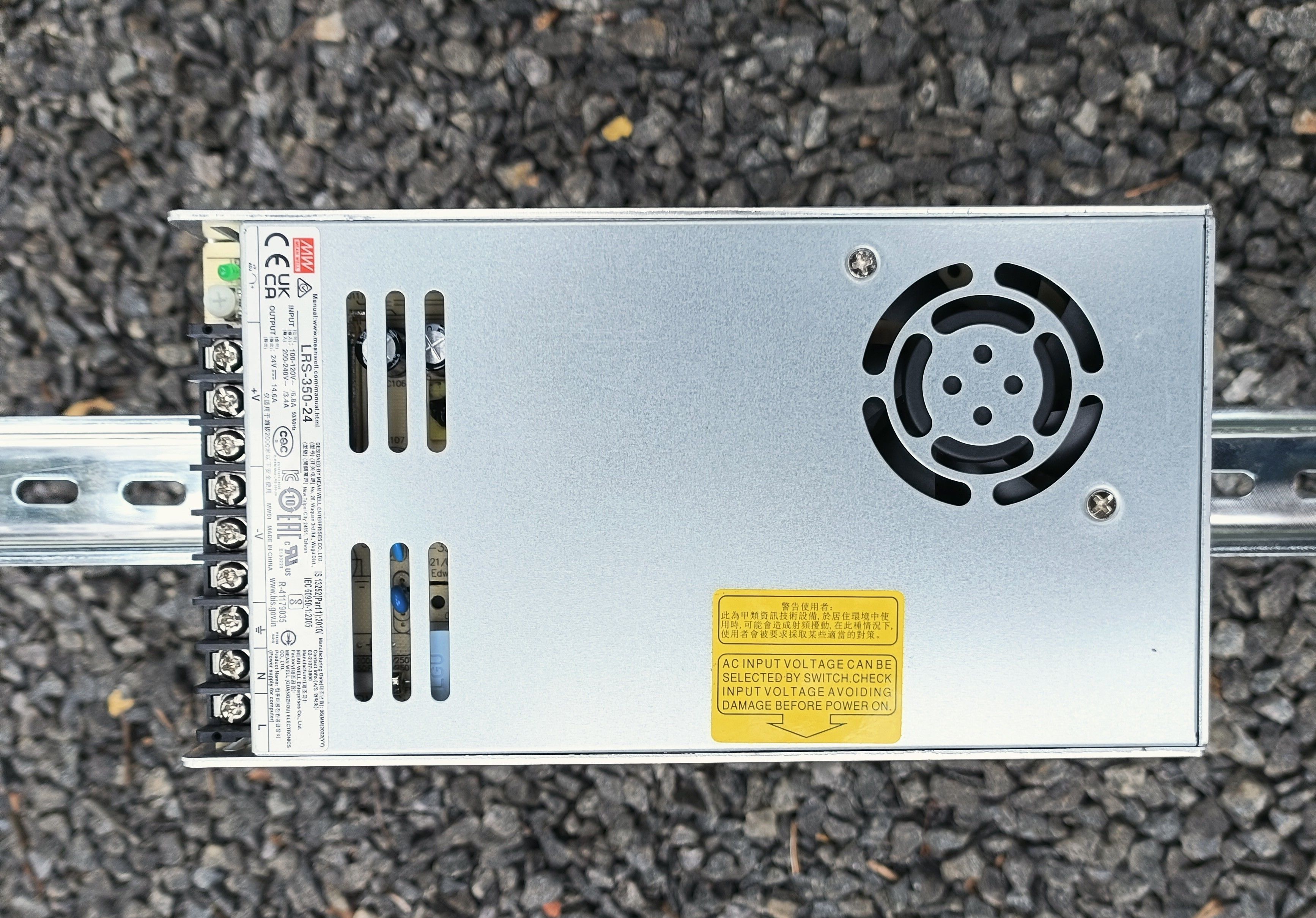 LRS 350 Din Rail Mount 3D print model_3