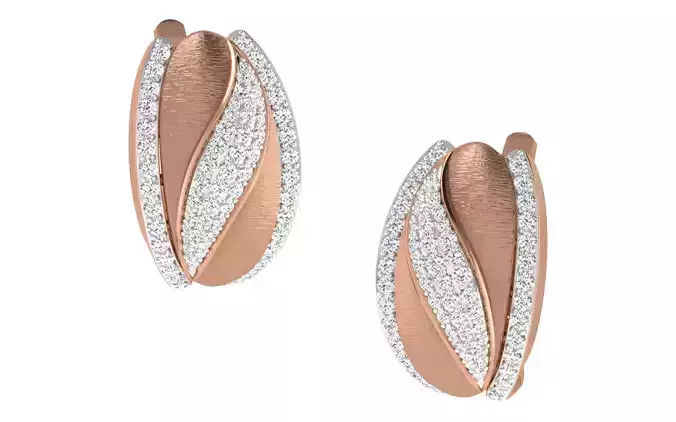 Women earrings 3dm render detail