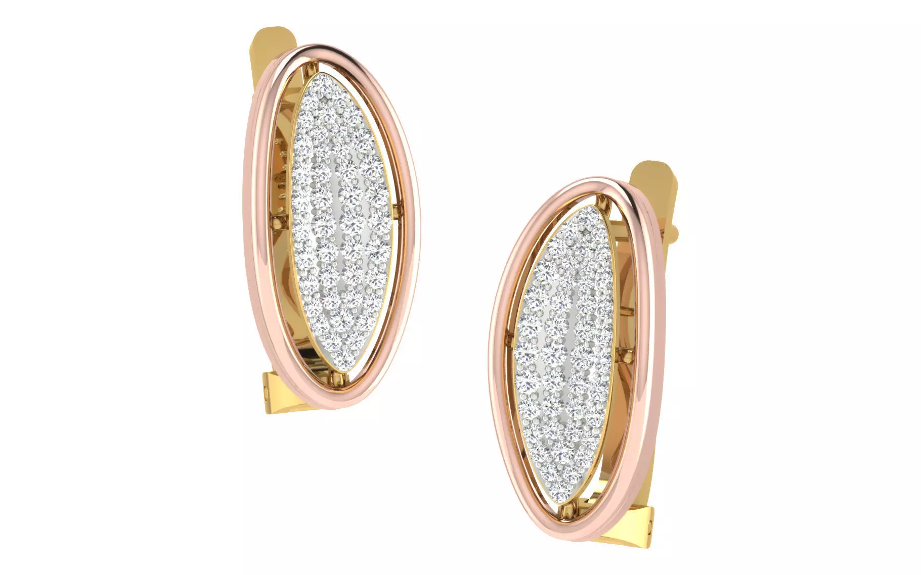 Women earrings 3dm render detail 3D print model_0