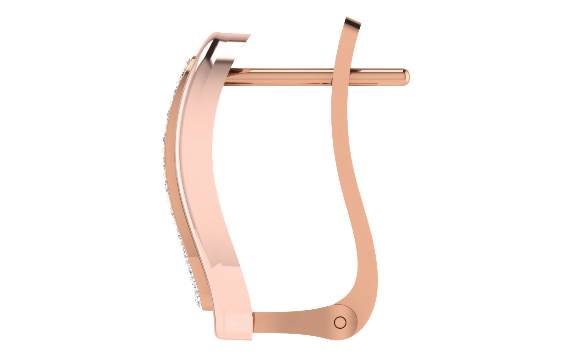 Women earrings 3dm render detail 3D print model_4