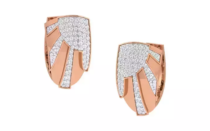 Women earrings 3dm render detail