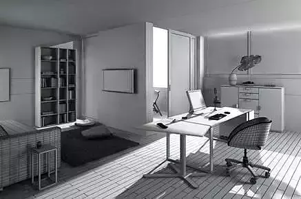 Home Office Room Scene