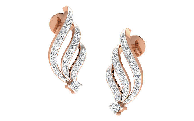 Women earrings 3dm render detail 3D print model
