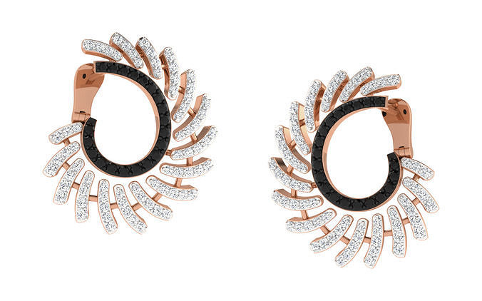 Women earrings 3dm render detail 3D print model