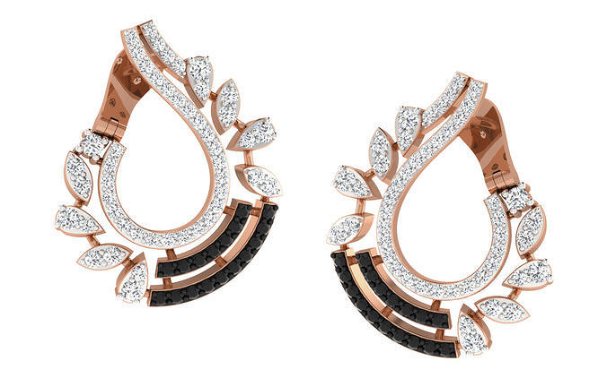 Women earrings 3dm render detail 3D print model