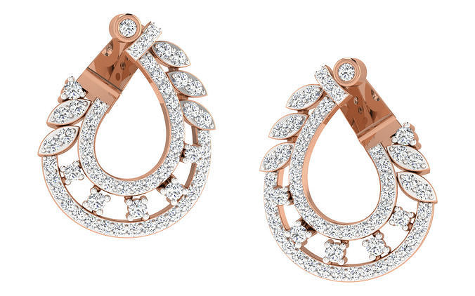 Women earrings 3dm render detail 3D print model