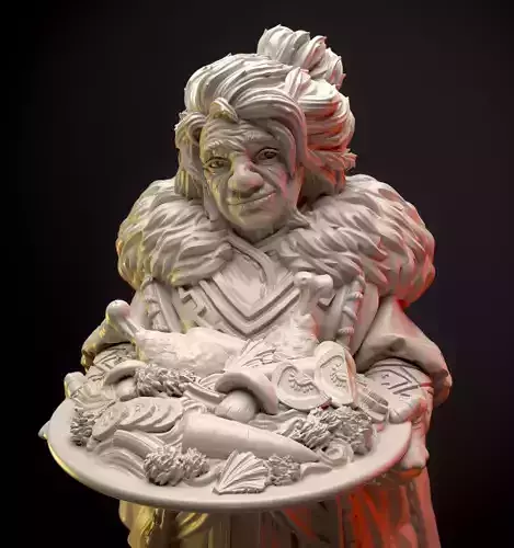 Dwarf grandma  3D print model