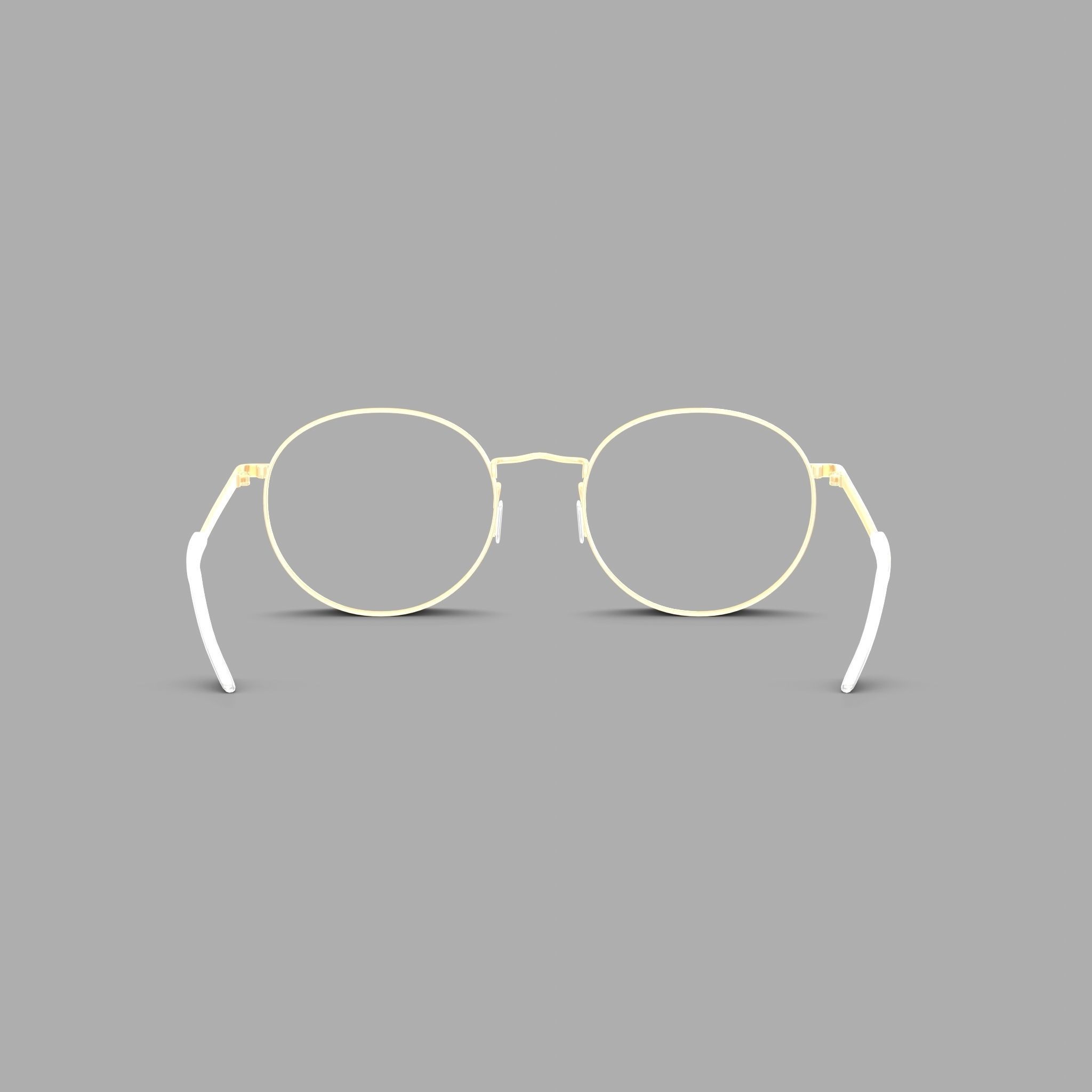 Eco - Marseille Gold Glasses Low-poly 3D model_1
