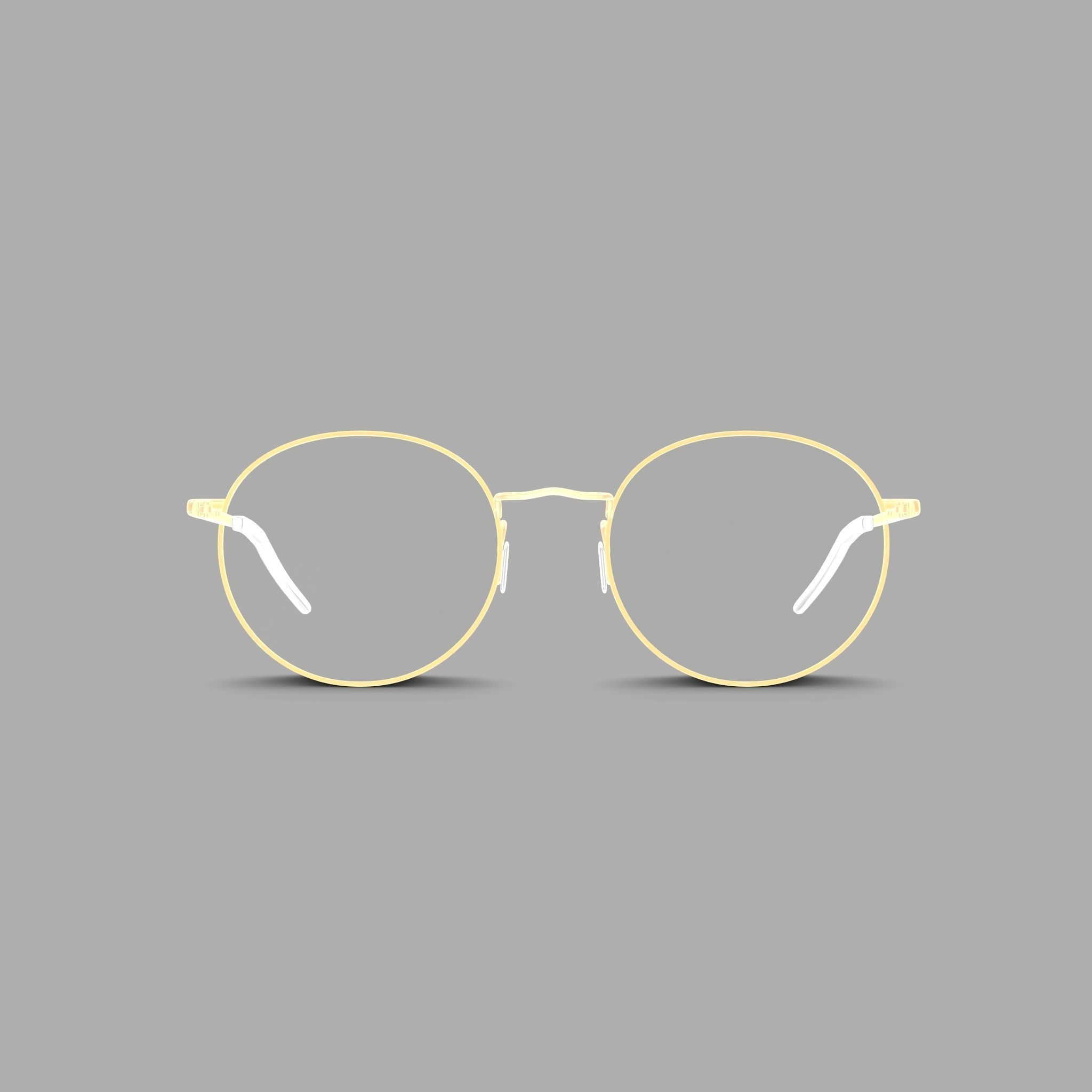 Eco - Marseille Gold Glasses Low-poly 3D model_2