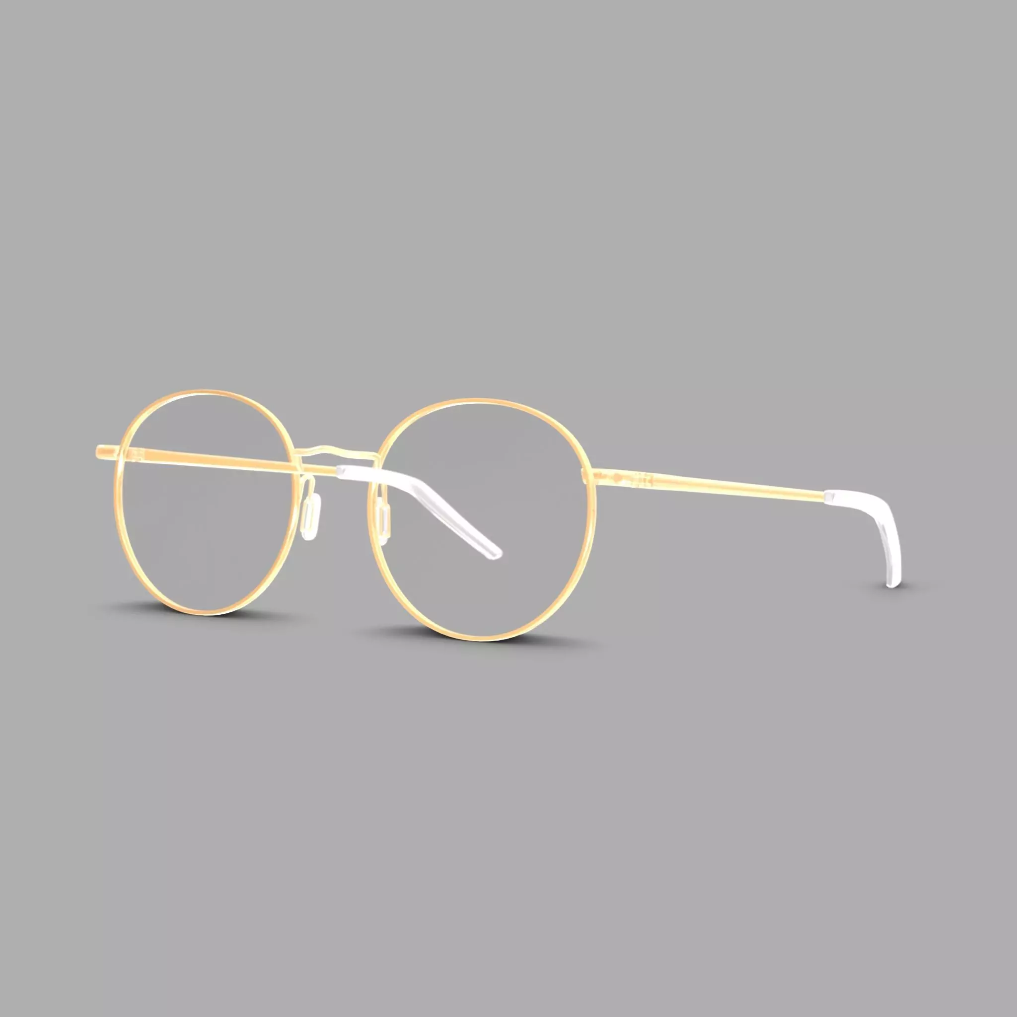 Eco - Marseille Gold Glasses Low-poly 3D model_0