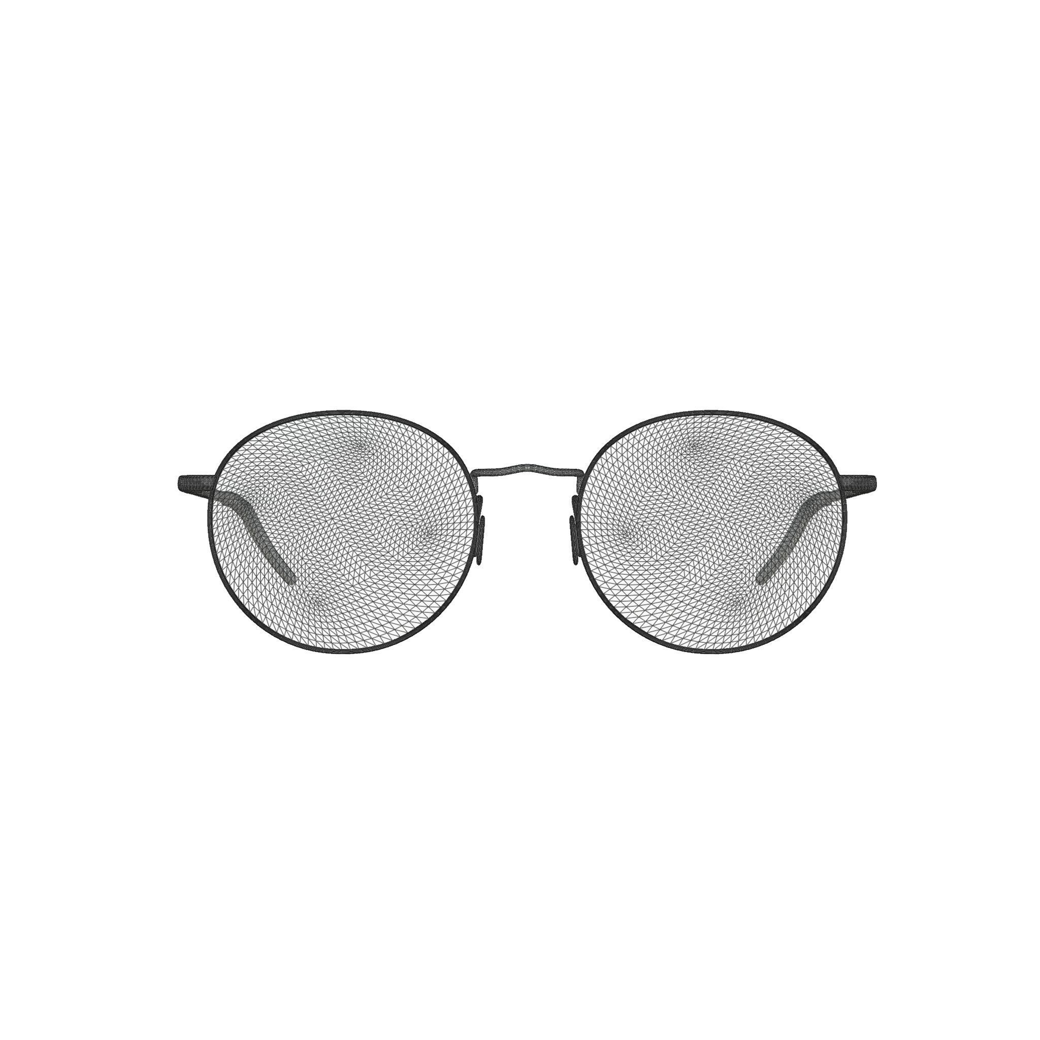 Eco - Marseille Gold Glasses Low-poly 3D model_6