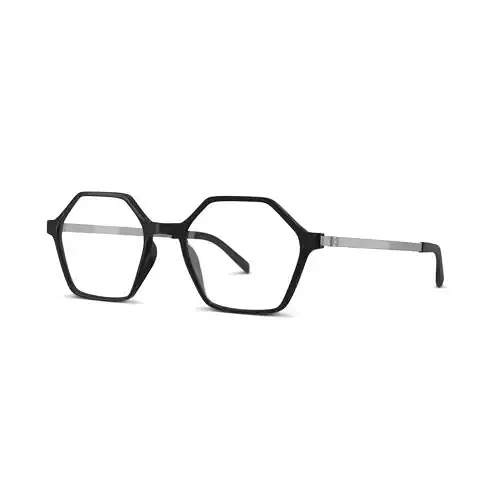Eco - Gail Black Glasses Low-poly 3D model