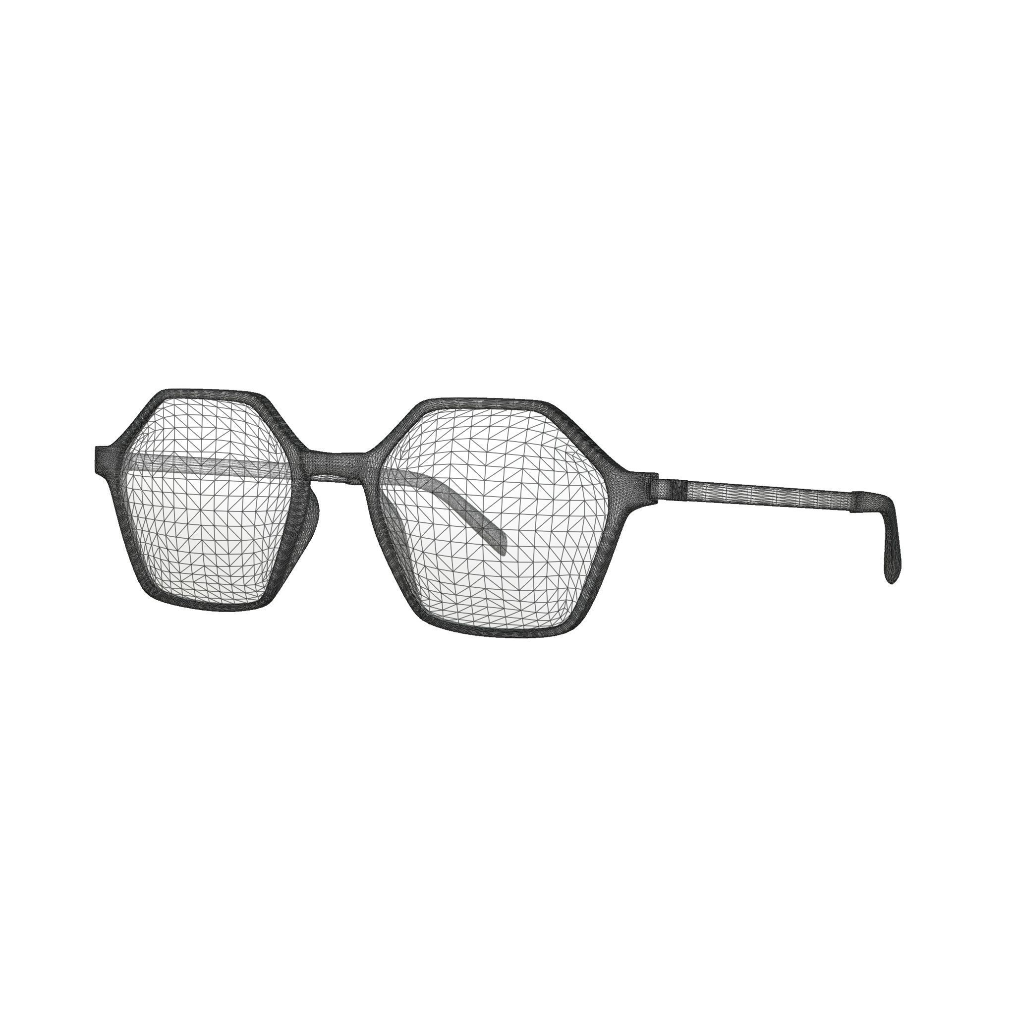 Eco - Gail Black Glasses Low-poly 3D model_5