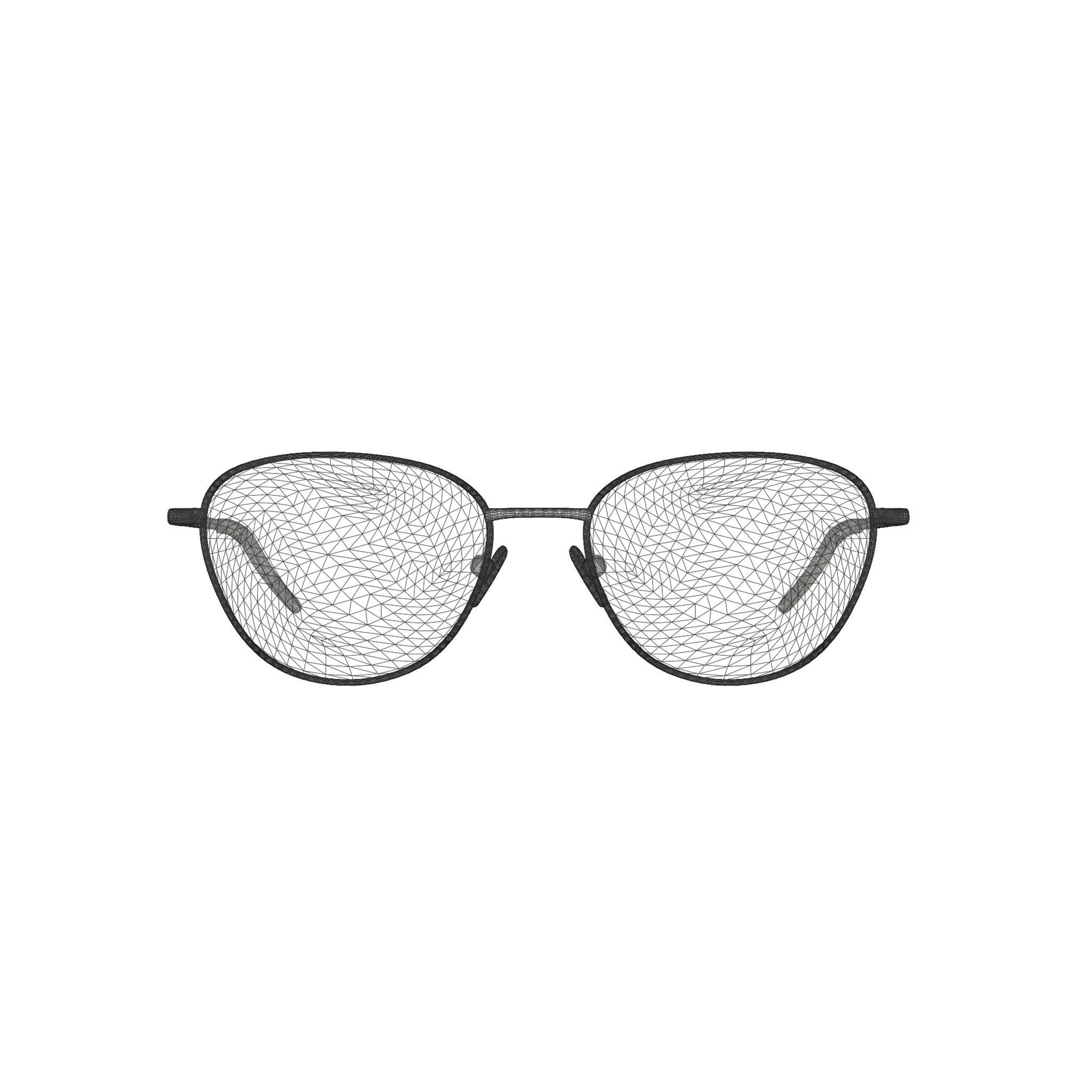 Eco - Manila Gold Glasses Low-poly 3D model_7