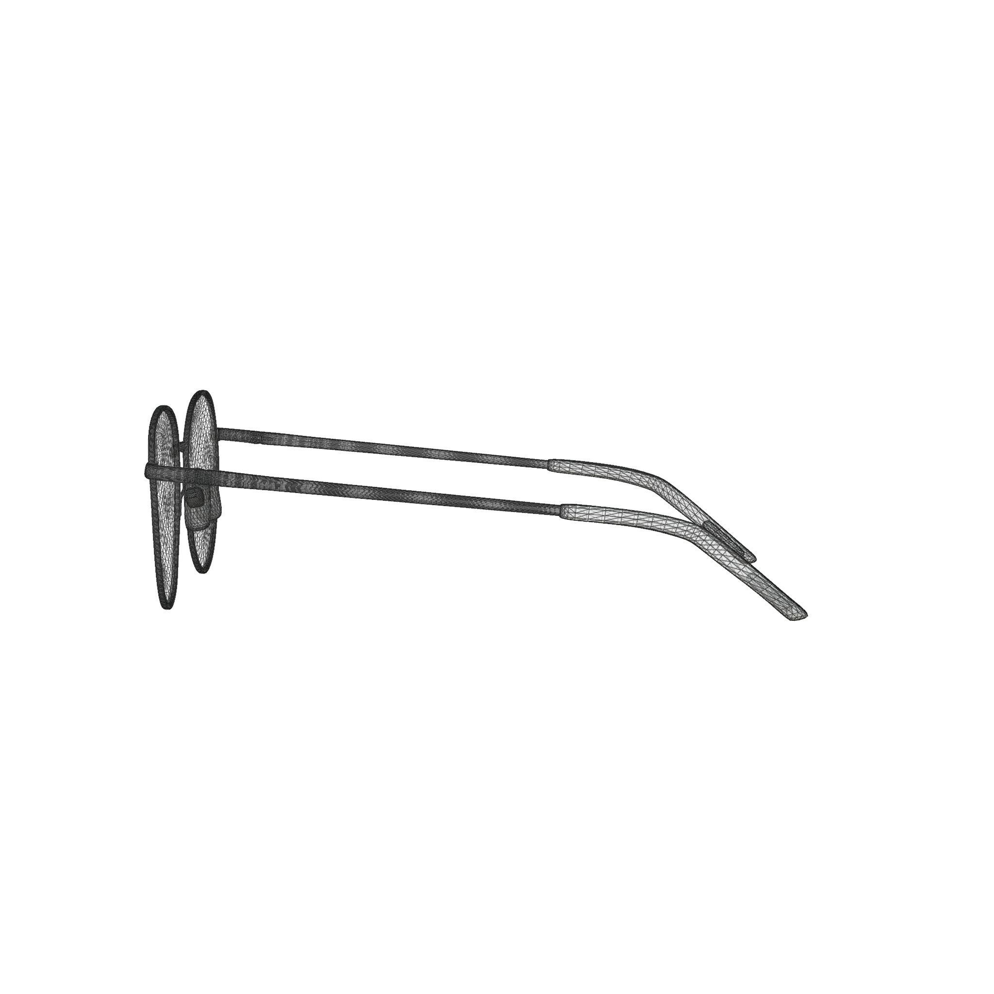 Eco - Manila Gold Glasses Low-poly 3D model_8