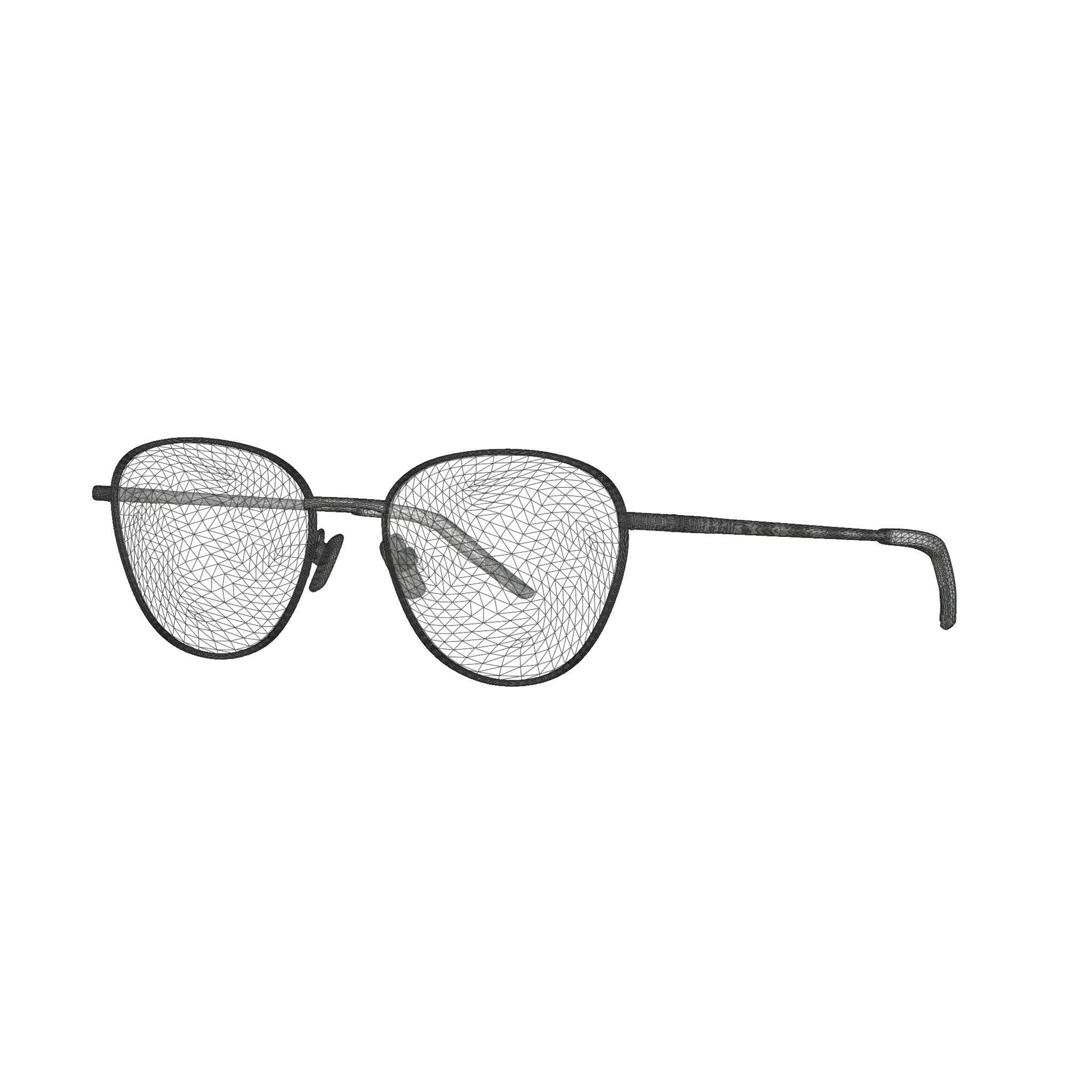 Eco - Manila Gold Glasses Low-poly 3D model_5