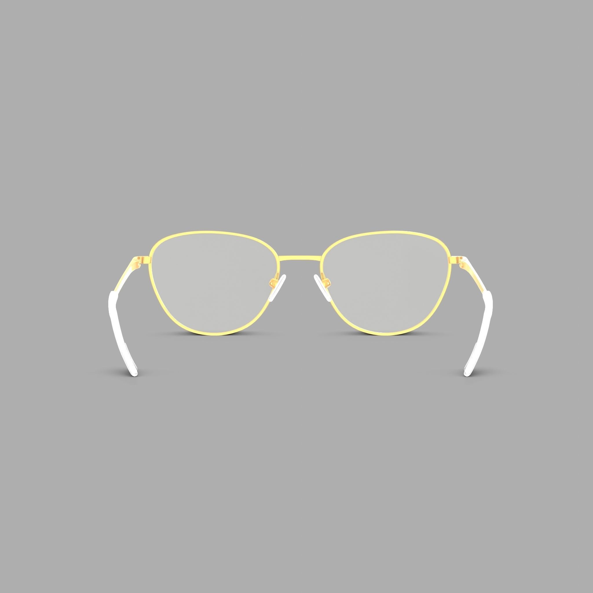 Eco - Manila Gold Glasses Low-poly 3D model_1