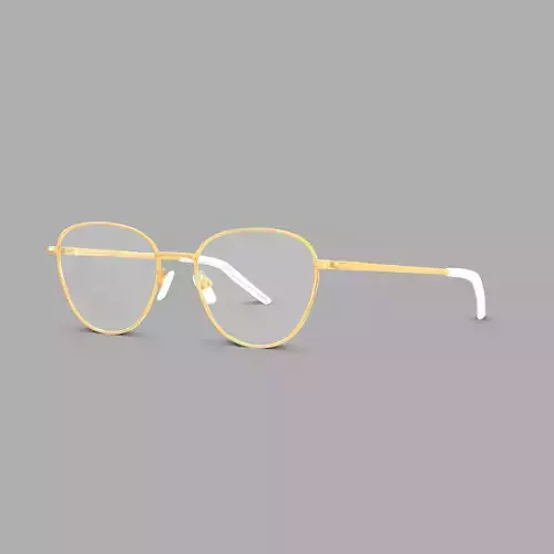 Eco - Manila Gold Glasses Low-poly 3D model