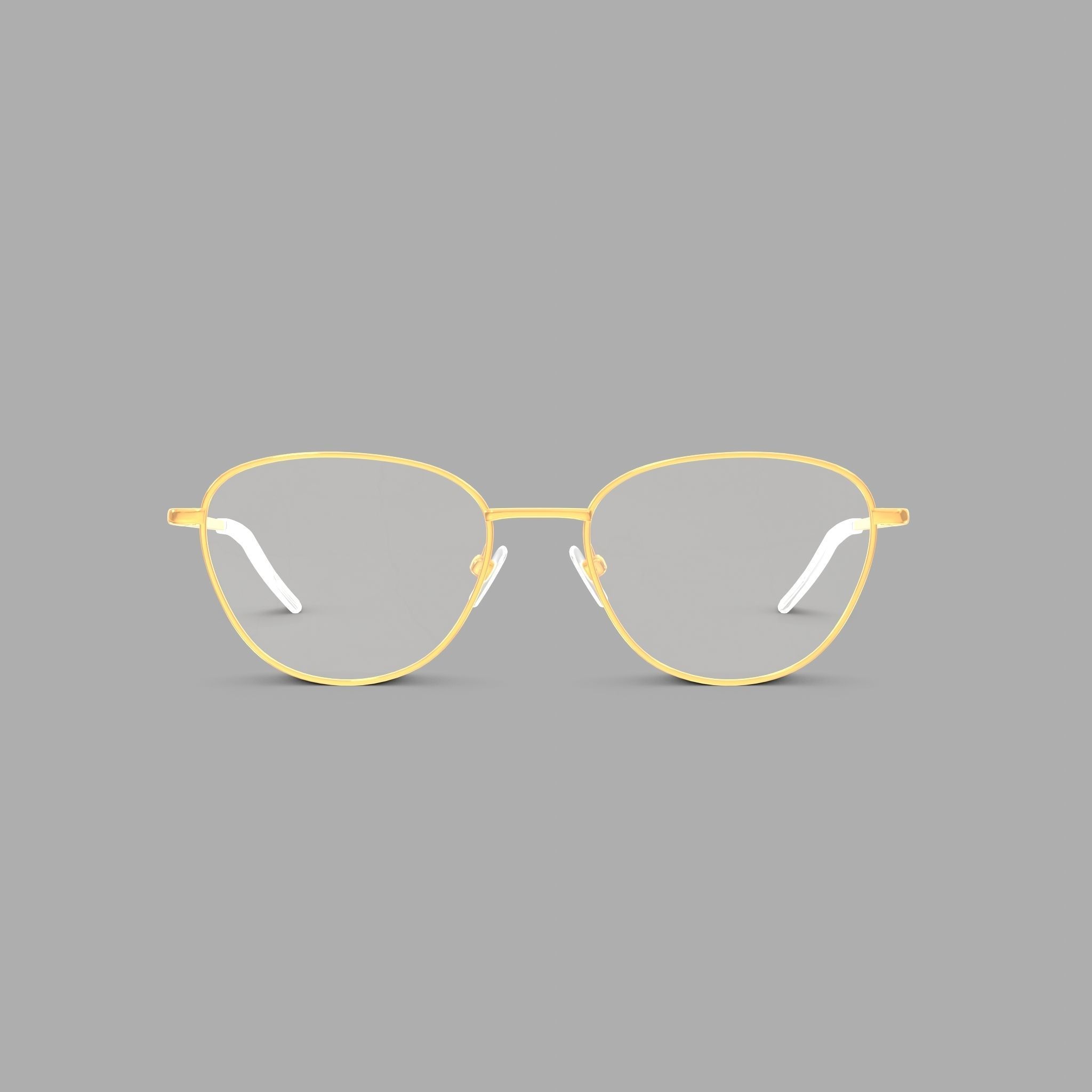 Eco - Manila Gold Glasses Low-poly 3D model_2