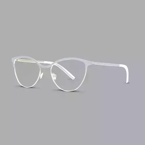 Eco - Livigno Matte Gold Shiny Gold Glasses Low-poly 3D model