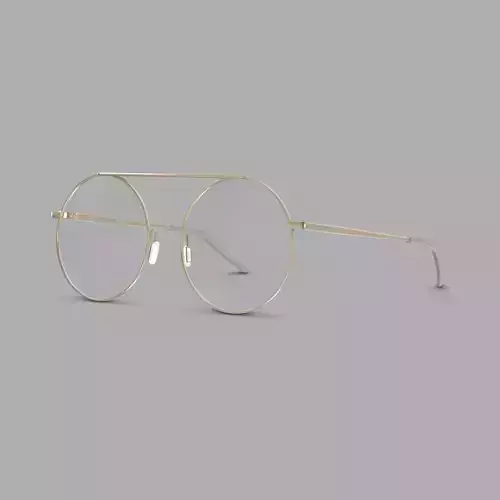 Eco - Antibes Silver Glasses Low-poly 3D model