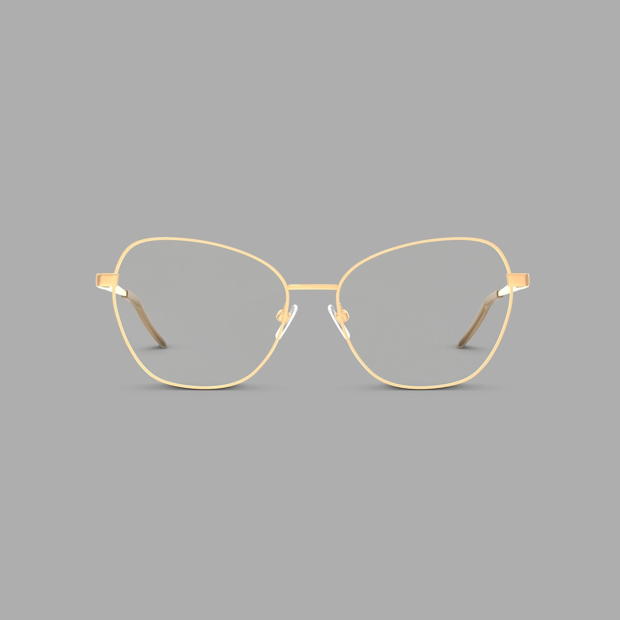 Eco - Grenada Rose Gold Glasses Low-poly 3D model_2