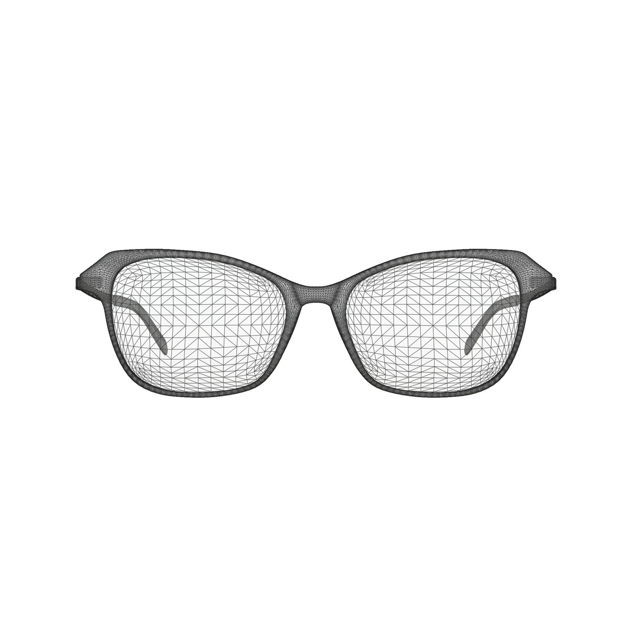 Eco - Loa Black Glasses Low-poly 3D model_7