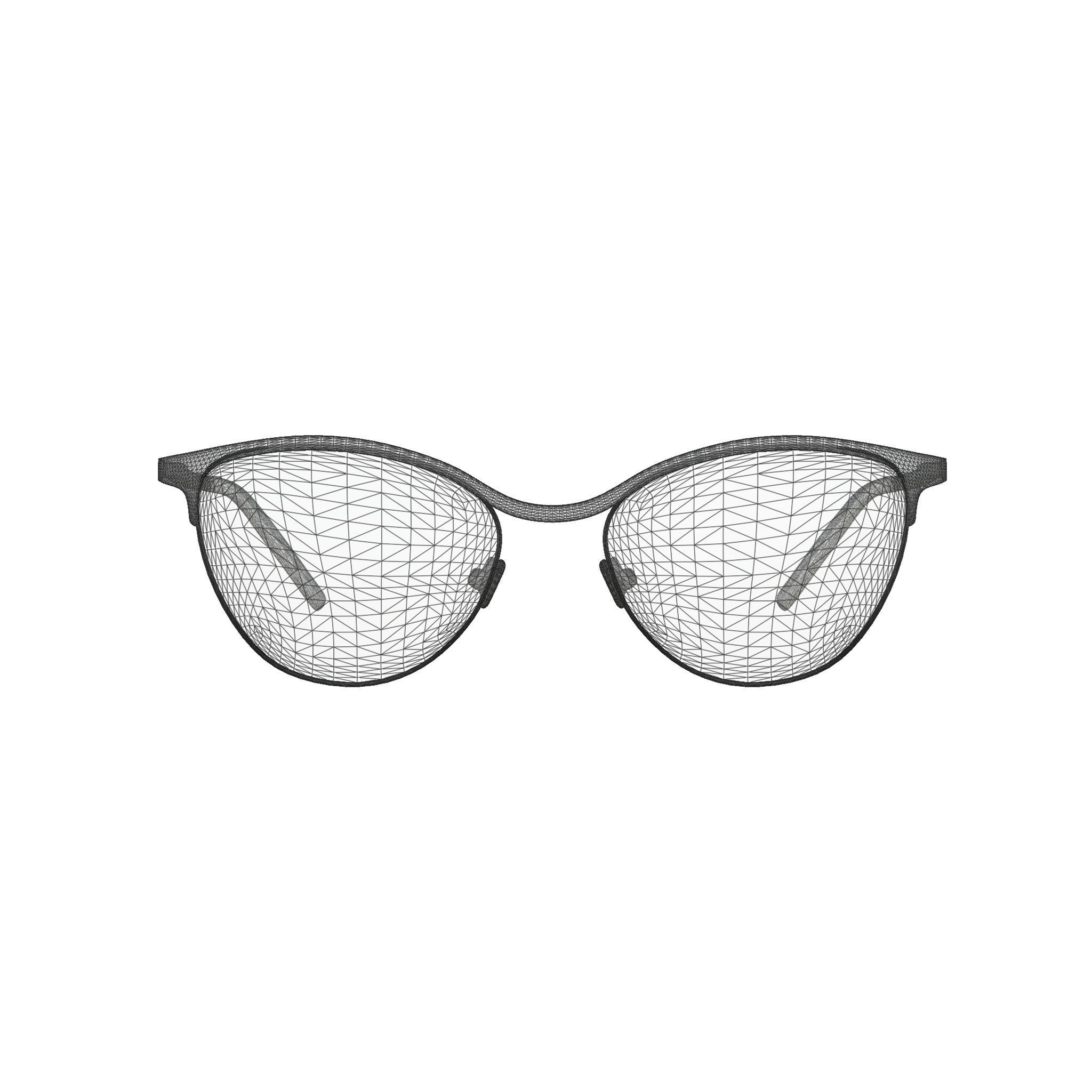 Eco - Livigno Blue Grey Silver Glasses Low-poly 3D model_6