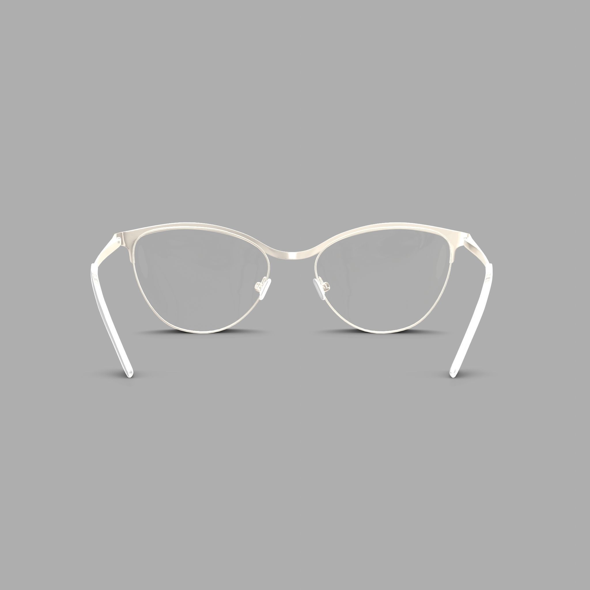 Eco - Livigno Blue Grey Silver Glasses Low-poly 3D model_1
