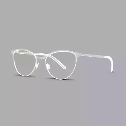 Eco - Livigno Blue Grey Silver Glasses Low-poly 3D model