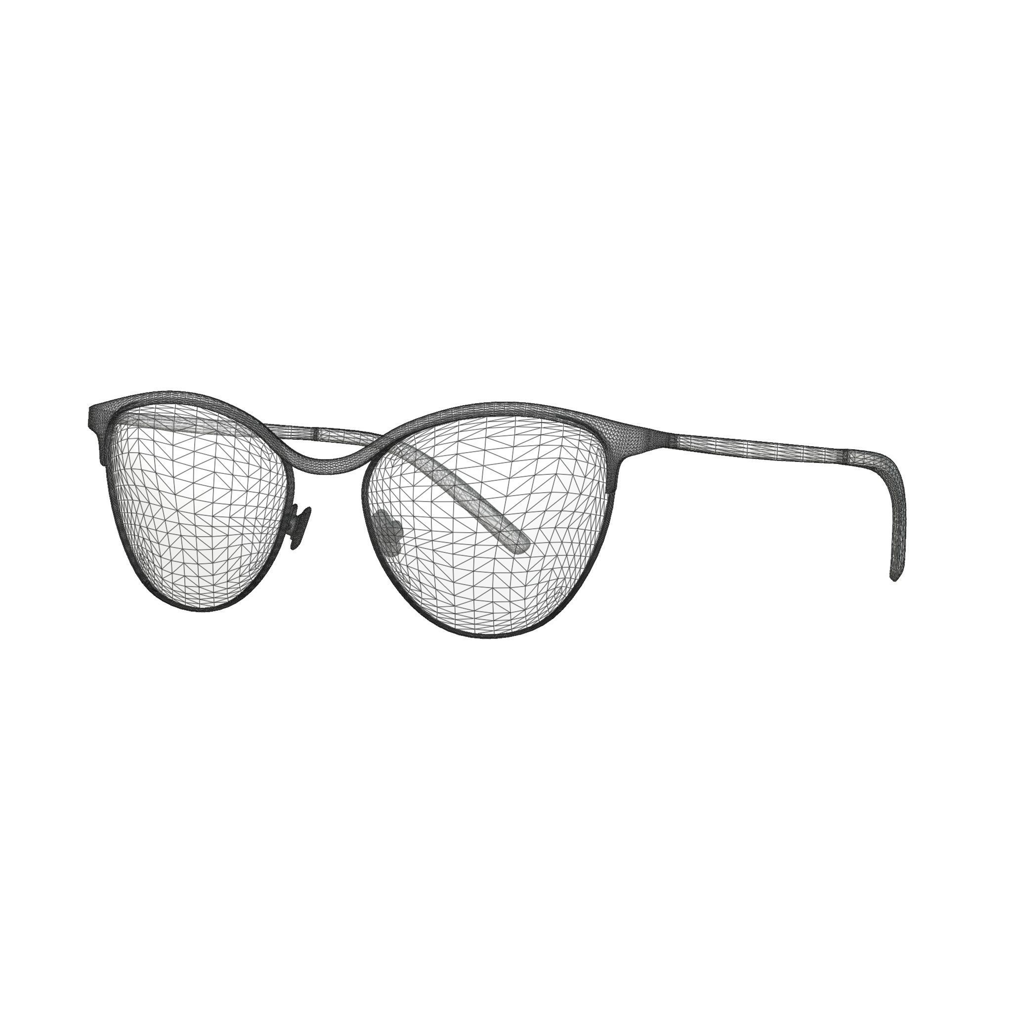 Eco - Livigno Blue Grey Silver Glasses Low-poly 3D model_4