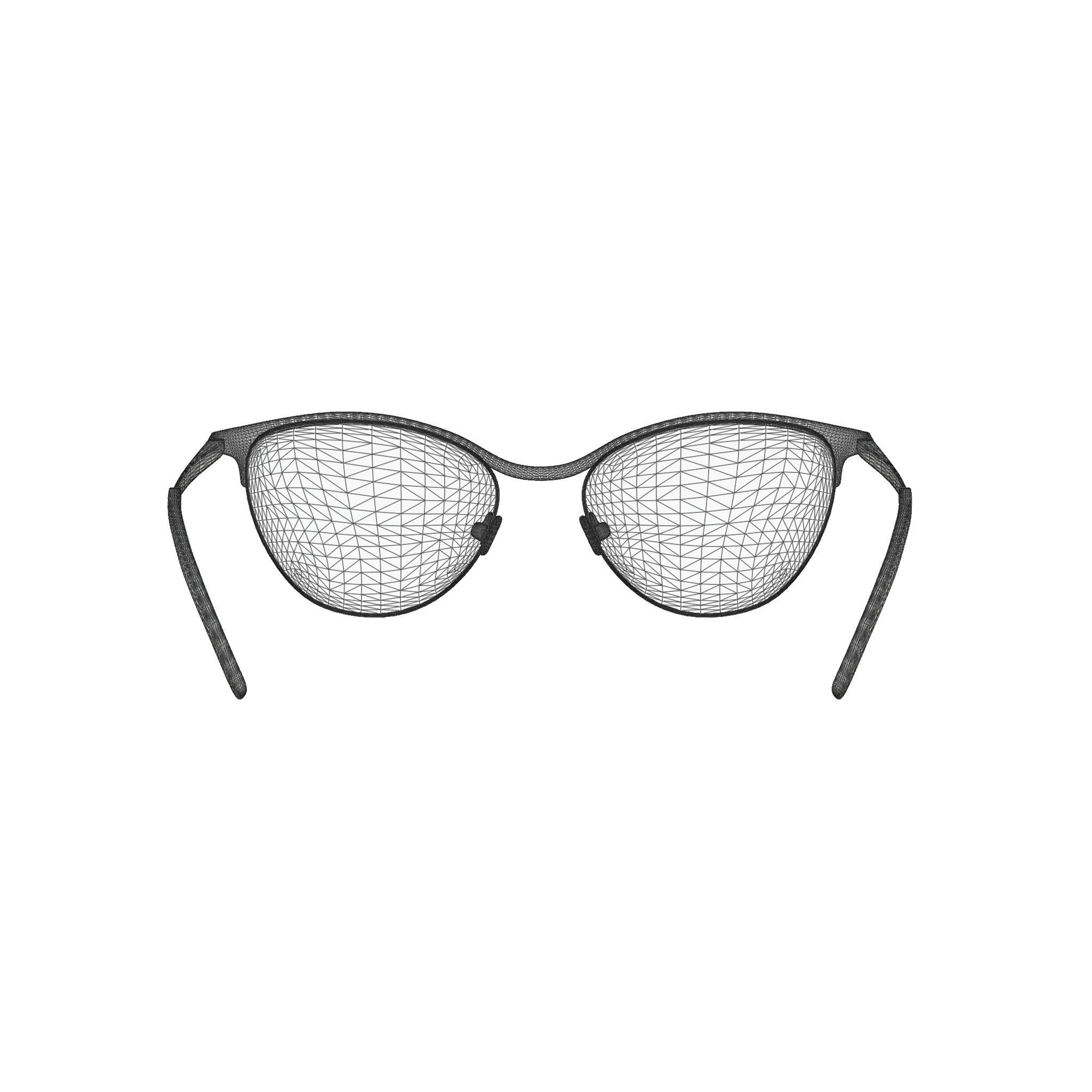 Eco - Livigno Blue Grey Silver Glasses Low-poly 3D model_5