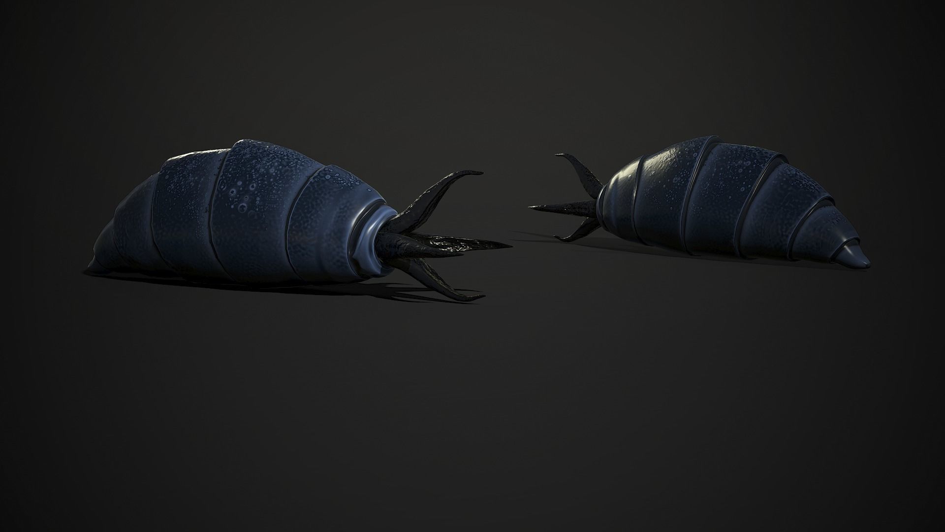 Worm creature1 - Game Ready Low-poly 3D model Low-poly 3D model_4