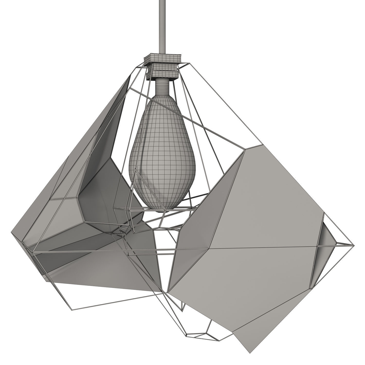Voronoi lamp 3D model_2