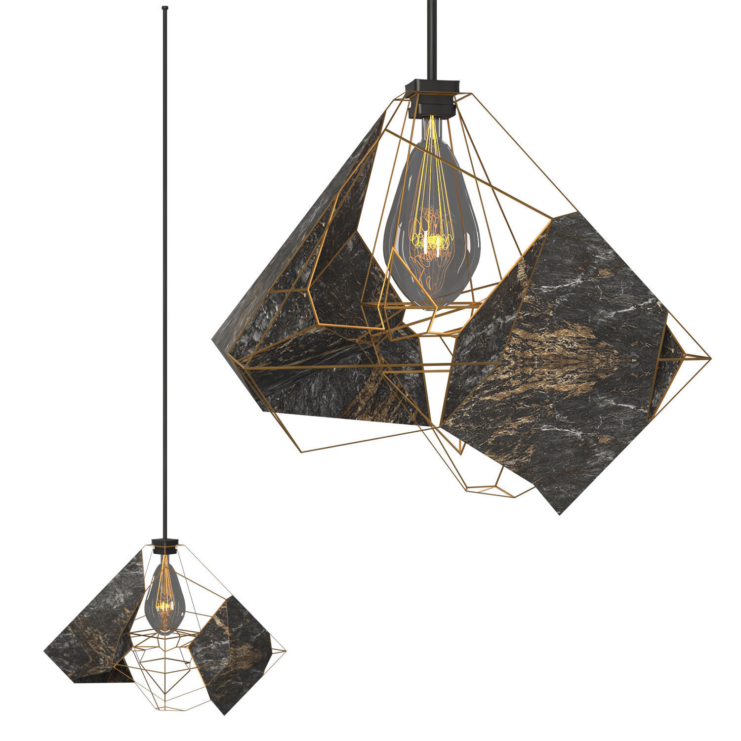 Voronoi lamp 3D model_1