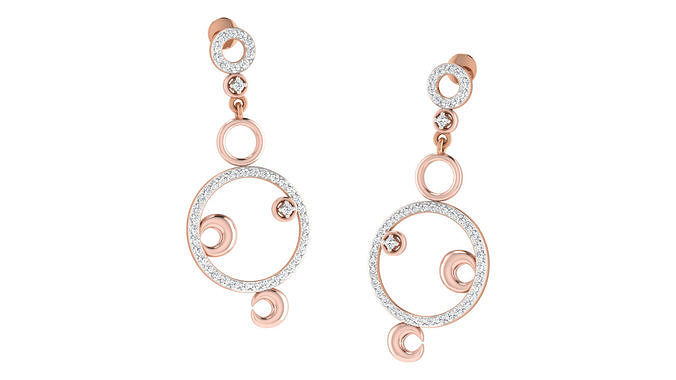 Women earrings 3dm render detail 3D print model