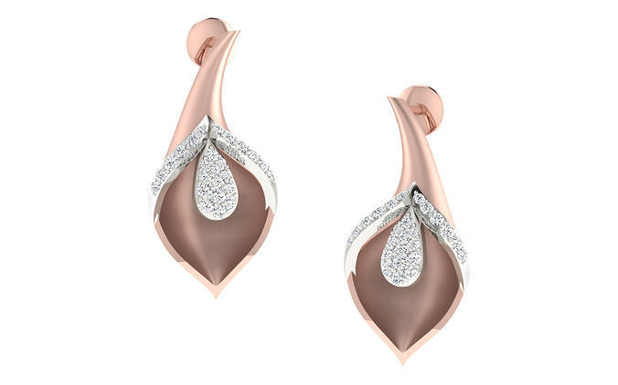 Women earrings 3dm render detail 3D print model