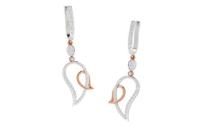 Women earrings 3dm render detail 3D print model