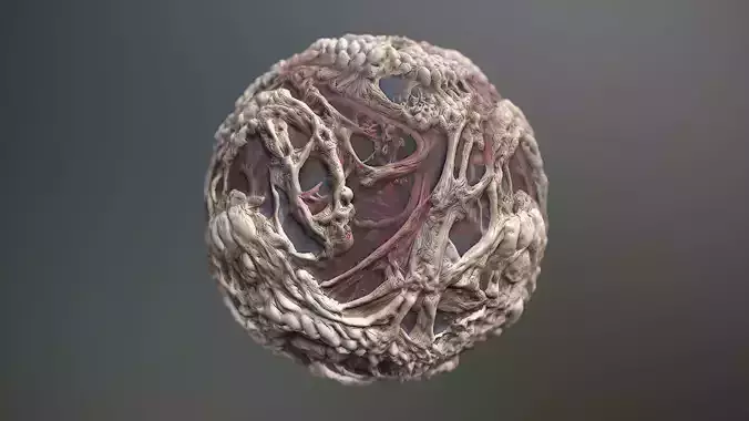 Material Skin Monster 60 Seamless PBR Texture Texture