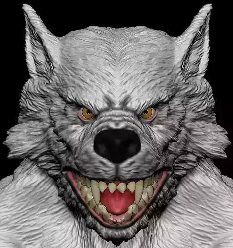Werewolf wolf head