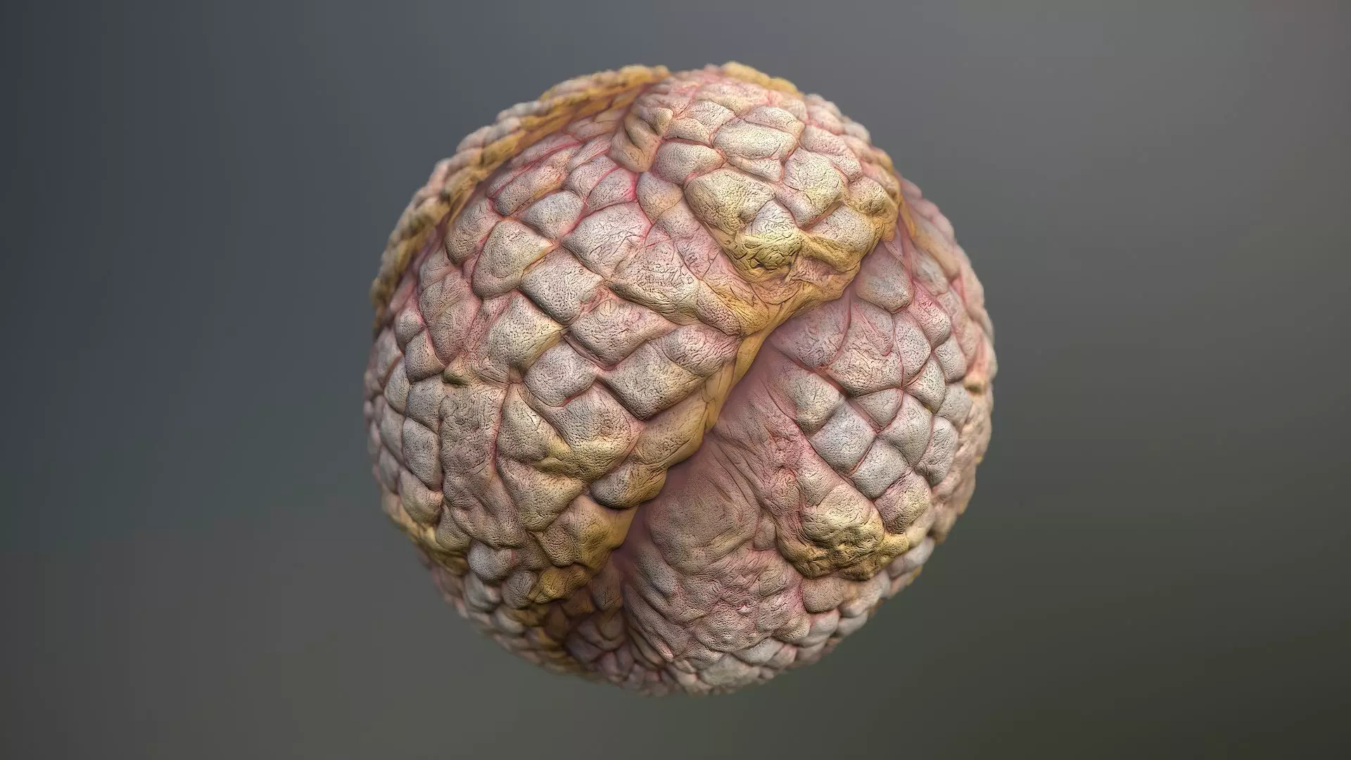 Material Skin Monster 52 Seamless PBR Texture Texture