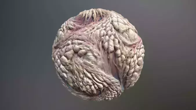 Material Skin Monster 51 Seamless PBR Texture Texture