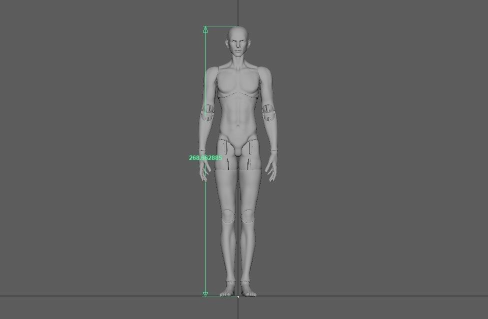 BJD doll boy Brielle ball joint doll 3D print model_19
