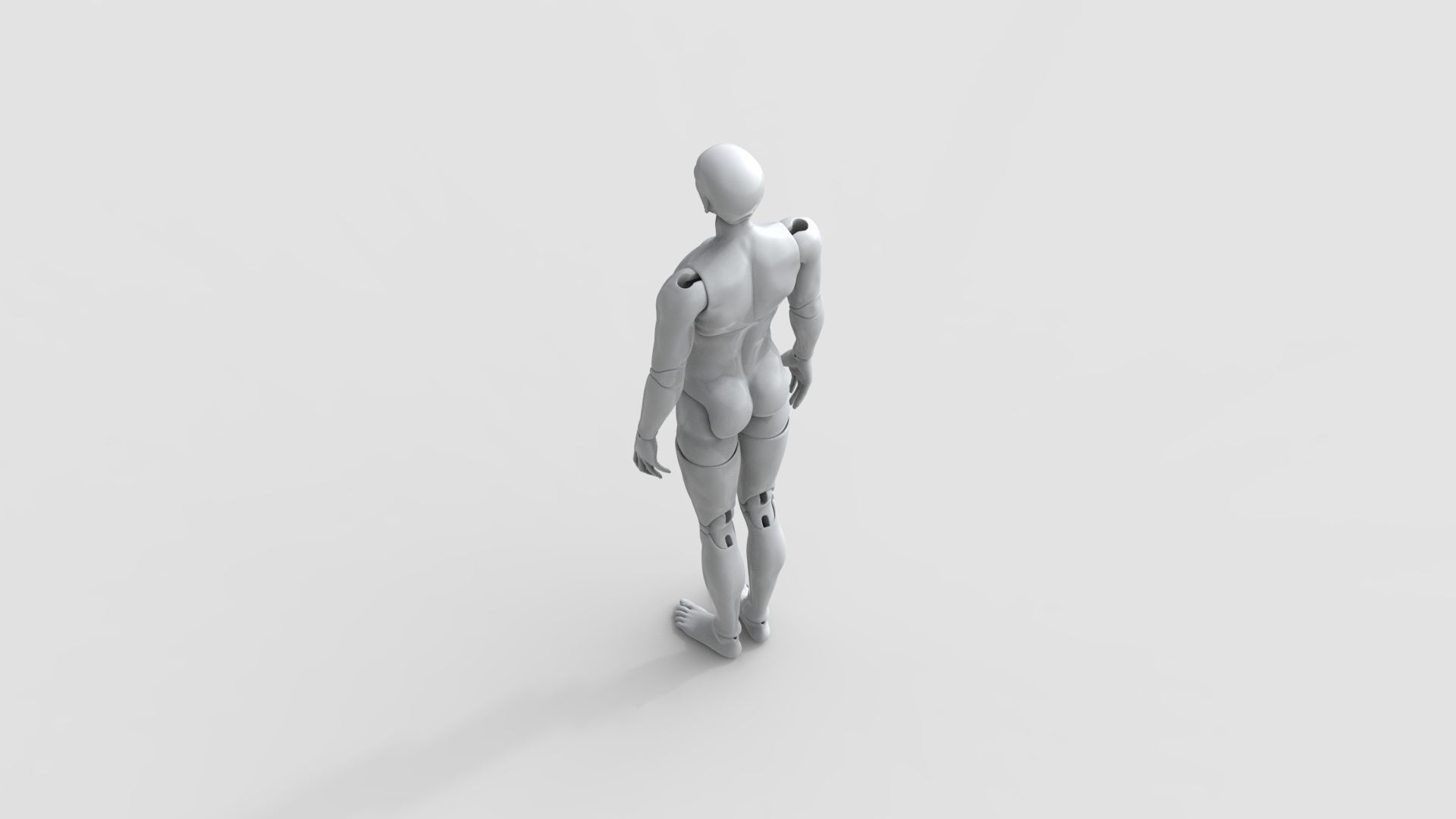 BJD doll boy Brielle ball joint doll 3D print model_11