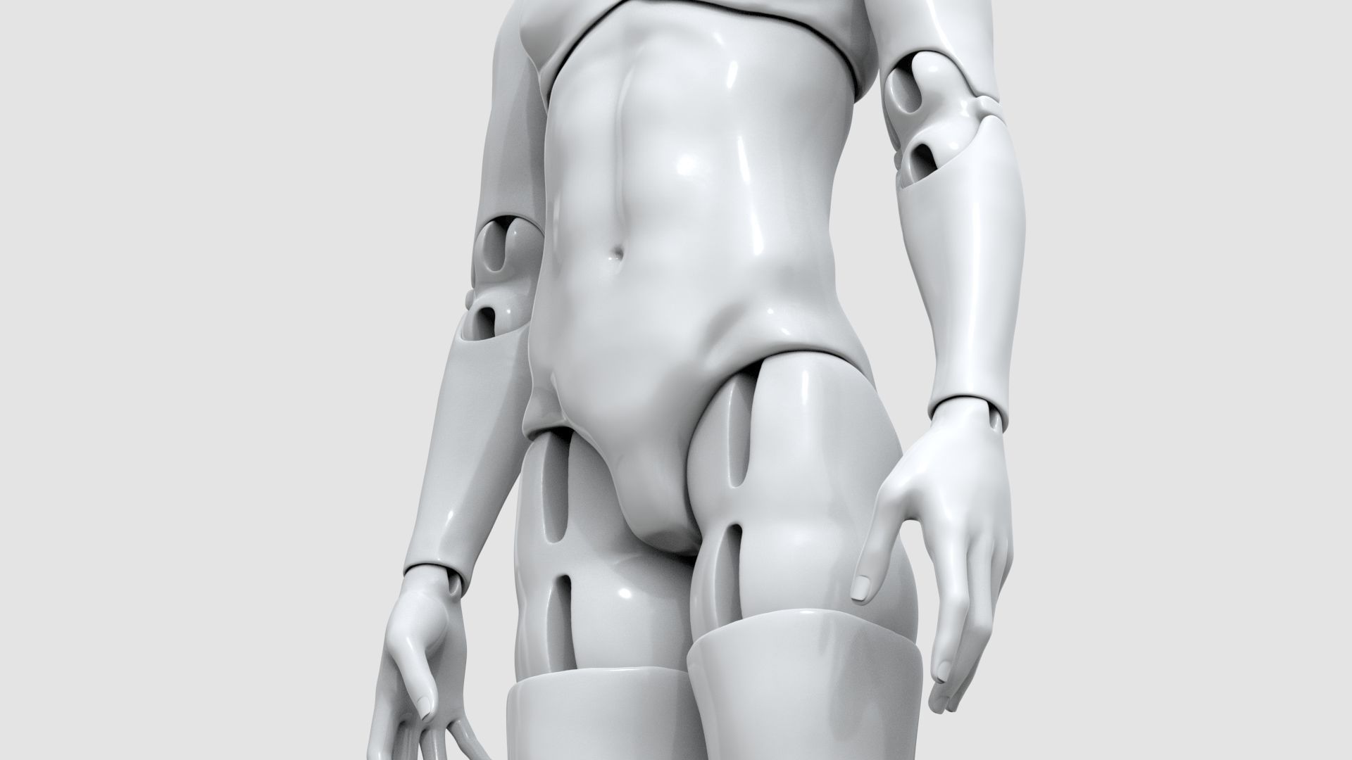 BJD doll boy Brielle ball joint doll 3D print model_15