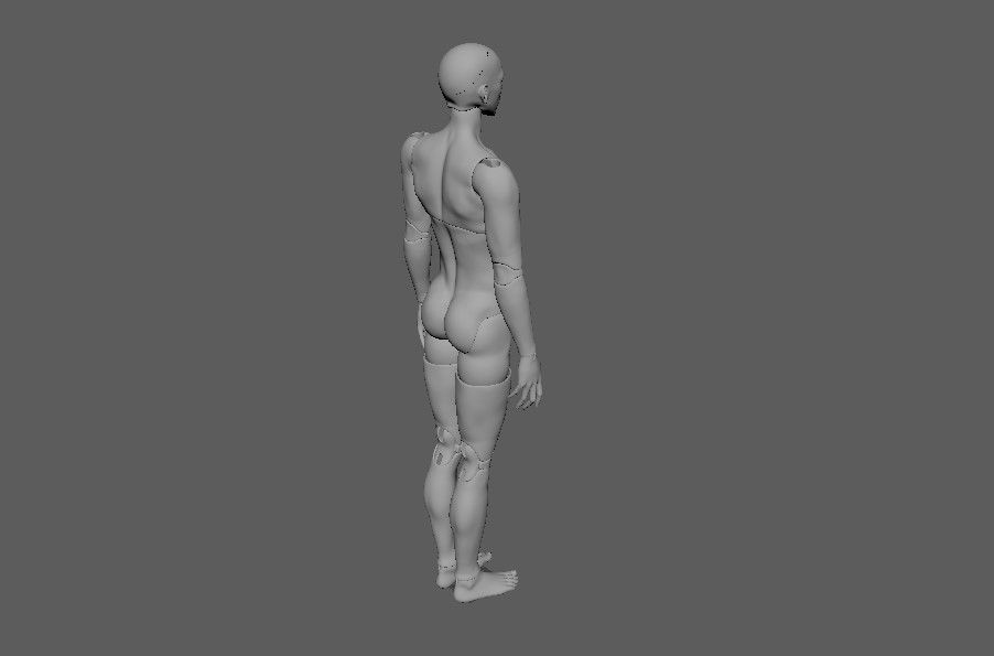 BJD doll boy Brielle ball joint doll 3D print model_34