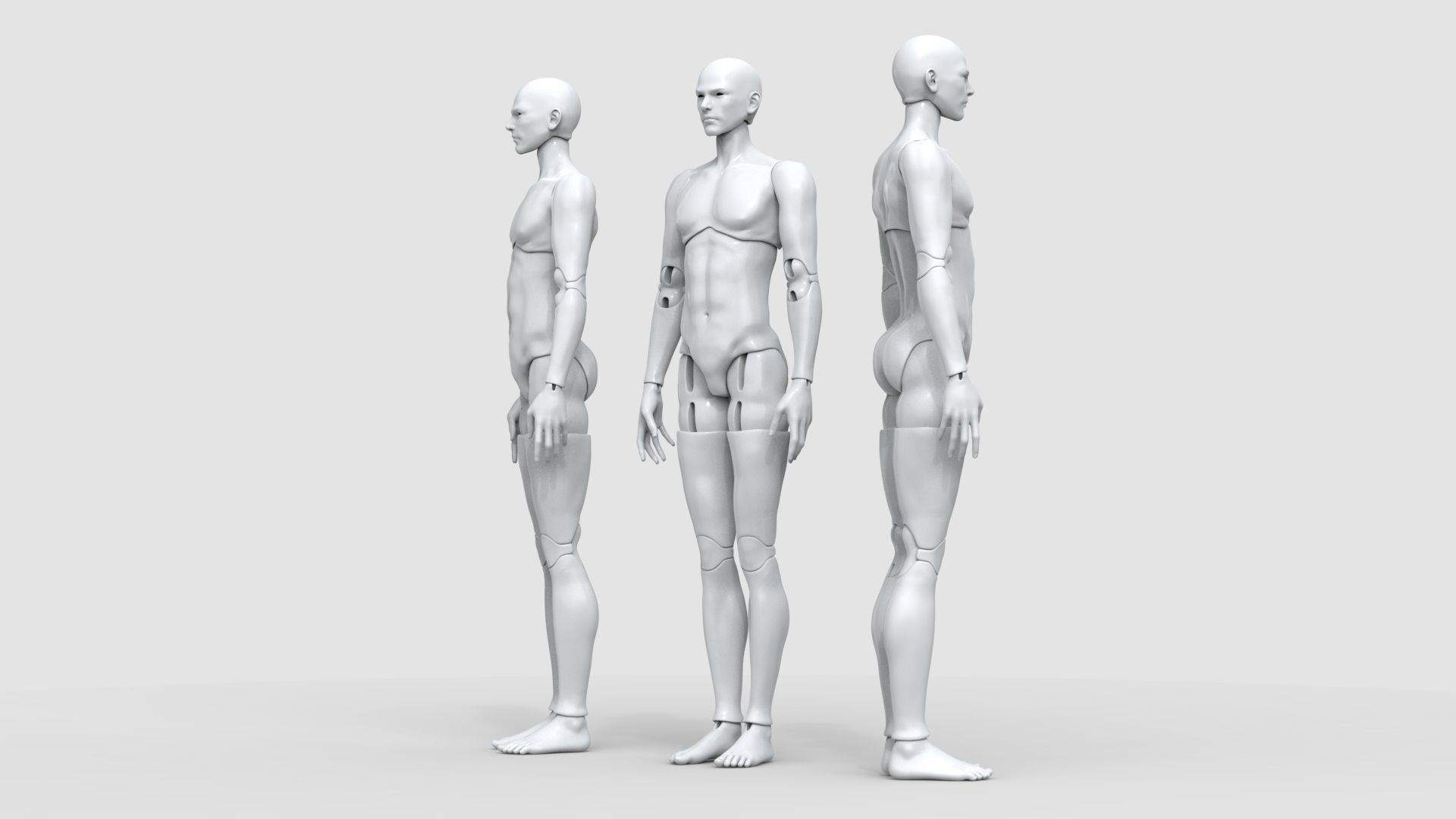 BJD doll boy Brielle ball joint doll 3D print model_1